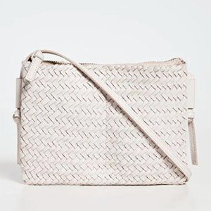Madewell Woven Crossbody Bag in Cream